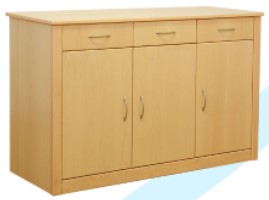 APARADOR COM 3 PORTAS E 3 GAVETAS