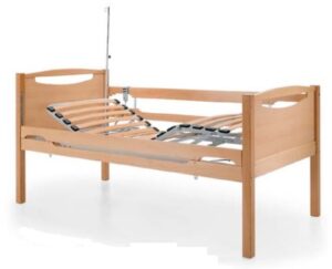 CAMA ARTICULADA ELÉCTRICA FIXA C/4 PLANOS E GUARDAS LATERAIS