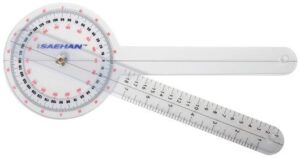 GONIÓMETRO EM PLÁSTICO COM 30CM